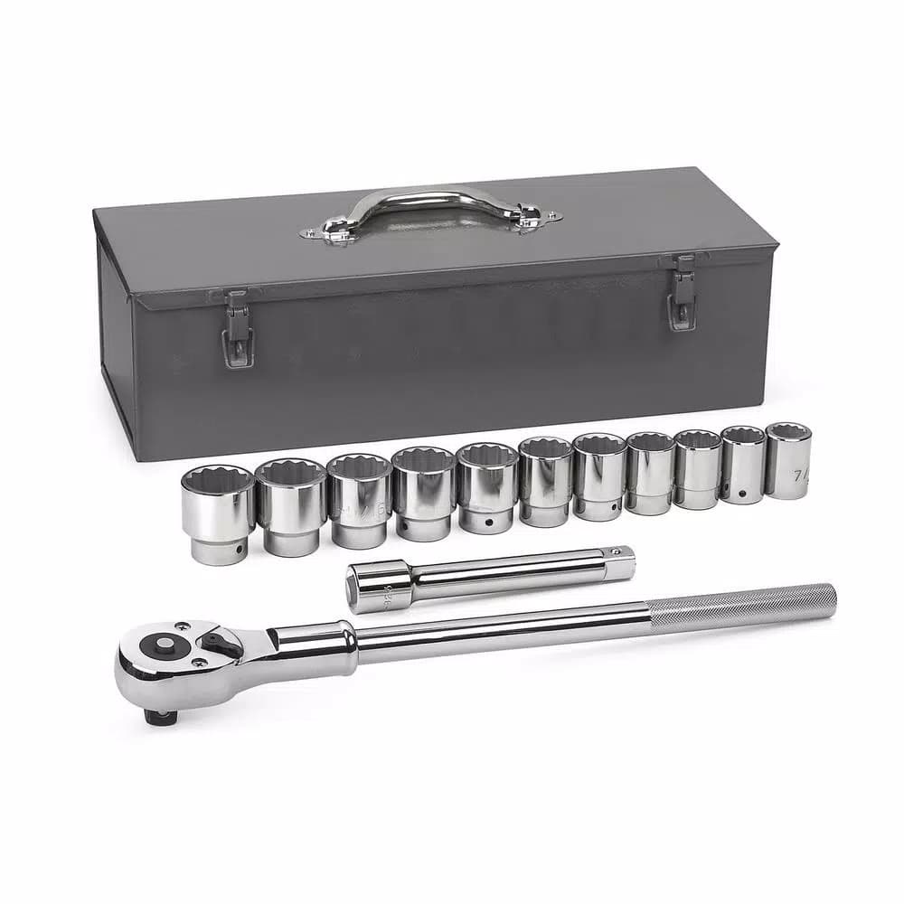 GearWrench 13-Piece 3/4 in. Drive SAE 12-Point Ratchet and Socket Set