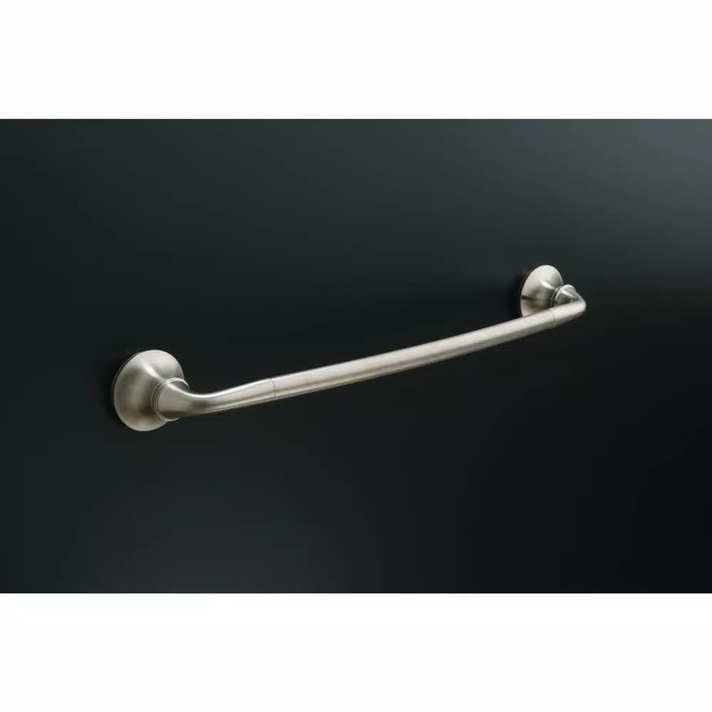KOHLER Forte 18 in. Sculpted Single Towel Bar, Vibrant Brushed Nickel