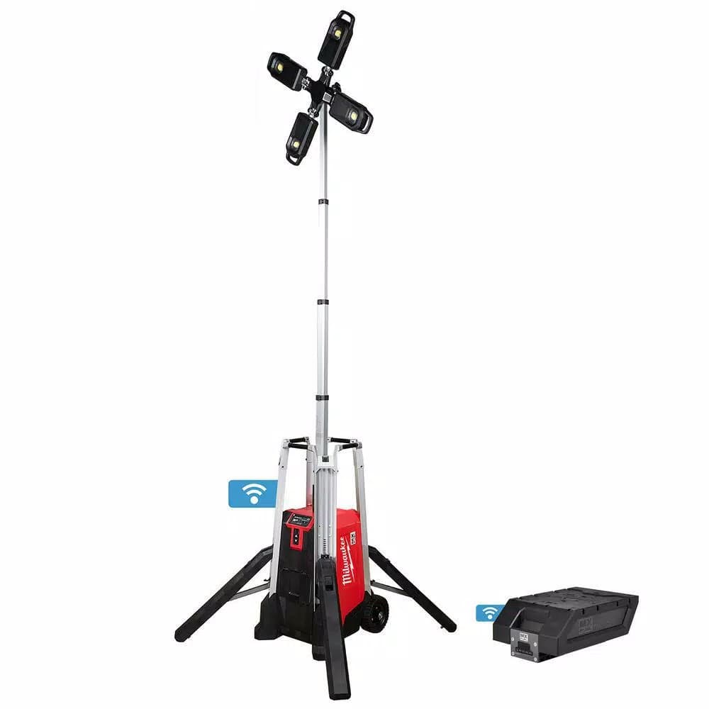 Milwaukee MX FUEL Lithium-Ion Cordless Rocket Tower Light with Integrated Charger