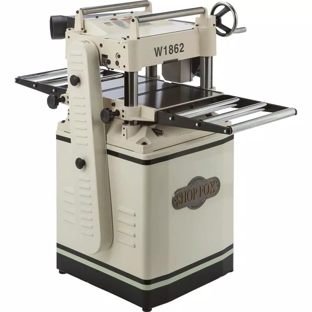 Shop Fox 15 in. Stationary Thickness Planer with 3-Knife Cutterhead, 3 HP, 240V