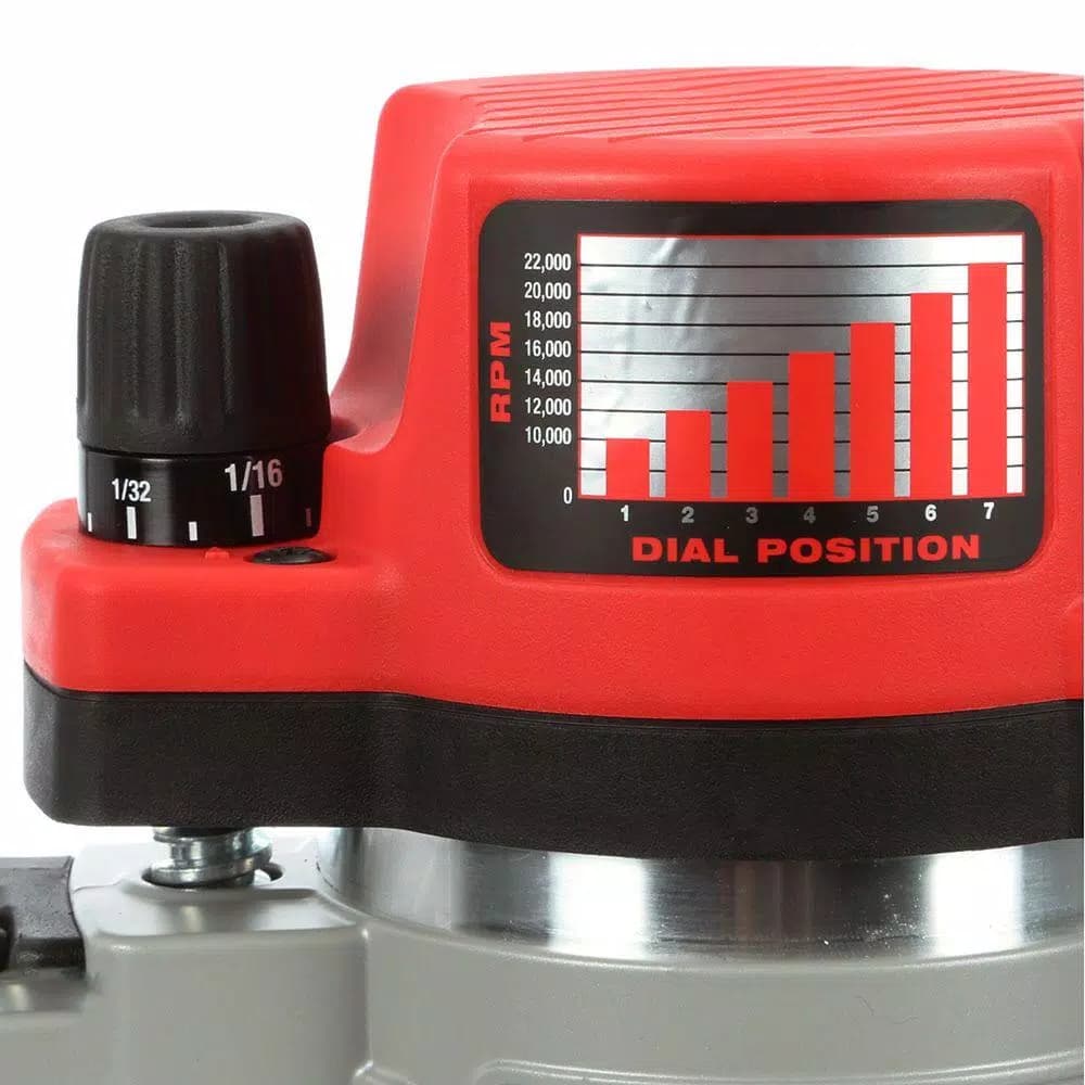 Milwaukee 3-1/2 Max HP Fixed-Base Production Router, 15 Amp, 10,000-22,000 RPM
