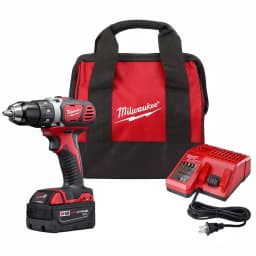 Milwaukee M18 18V Compact 1/2 in. Cordless Drill Driver Kit with 3.0 Ah Battery, Charger & Bag thumbnail 1