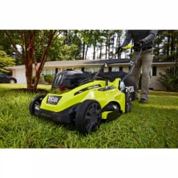 RYOBI ONE+ 18V Cordless 16 in. Walk Behind Push Lawn Mower with (2) 4.0 Ah Batteries and Charger Included thumbnail 9