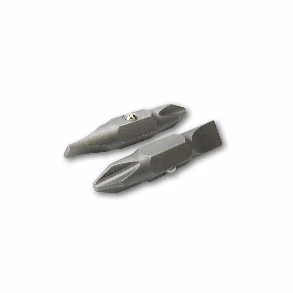 Klein Tools #2 Phillips and 1/4 in. Slotted Replacement Bits, 2-Piece Set