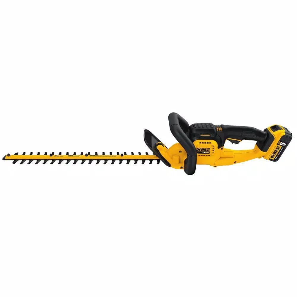 DEWALT 20V MAX Cordless Hedge Trimmer, 22 in. Blade, Includes 5.0 Ah Battery and Charger
