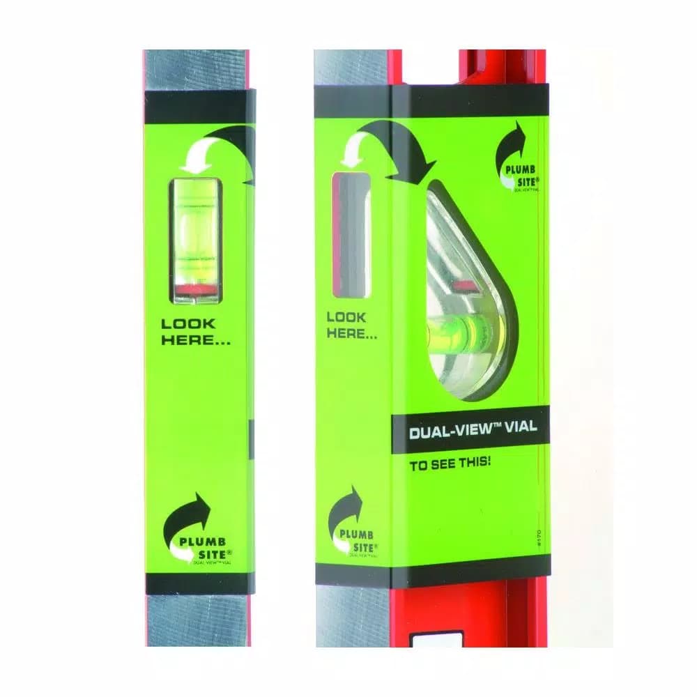 Kapro Samson Contractor 48 in. Aluminum I-Beam Level with Patented Plumb Site Dual-View Vial