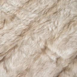 Best Home Fashion Champagne Fox Faux Fur Throw Blanket, 58 in. x 84 in. thumbnail 3