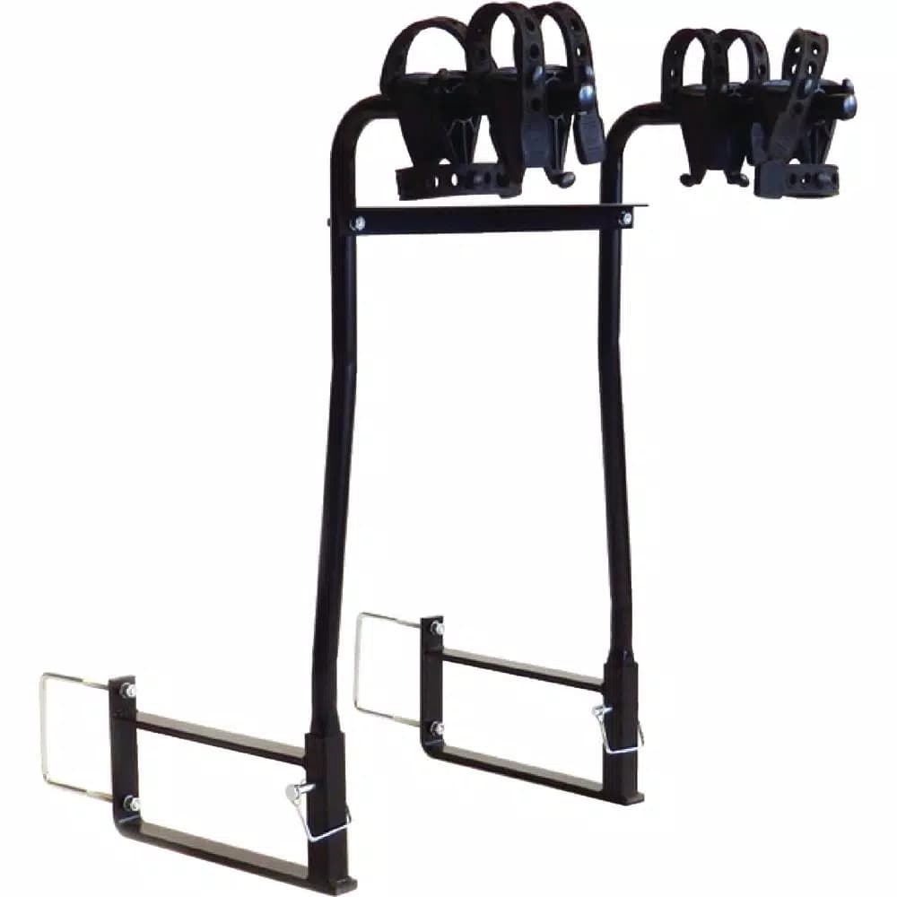 Swagman Black Around the Spare Deluxe 2-Bike RV Rack - Steel Hitch Mount