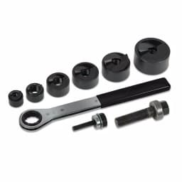 Klein Tools 9-Piece Knockout Punch and Ratcheting Wrench Set thumbnail 3