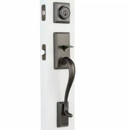 Kwikset Hawthorne Venetian Bronze Single Cylinder Handleset with Juno Knob and SmartKey Security thumbnail 5