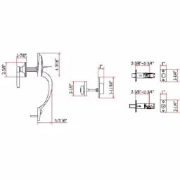 Design House Coventry Oil-Rubbed Bronze Entry Handleset with Scroll Lever and Single Cylinder Deadbolt thumbnail 4