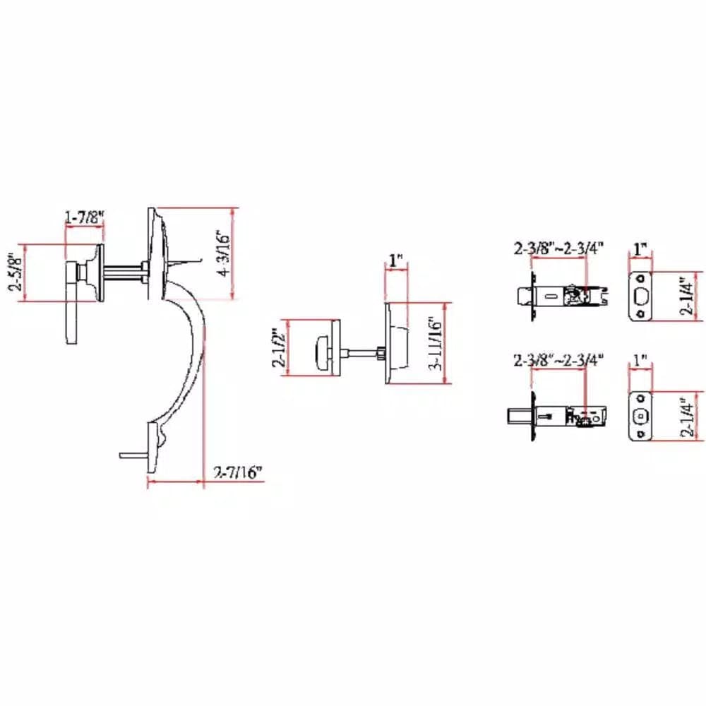 Design House Coventry Oil-Rubbed Bronze Entry Handleset with Scroll Lever and Single Cylinder Deadbolt