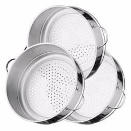 BergHOFF Essentials Comfort 5-Piece Stainless Steel Steamer Cookware Set with Glass Lid thumbnail 2