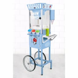 Nostalgia SCC200 Vintage Collection Snow Cone Machine Cart, 53 in., Blue thumbnail 2