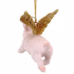 Design Toscano Hog Heaven Flying Pig Angel Holiday Ornament thumbnail 4
