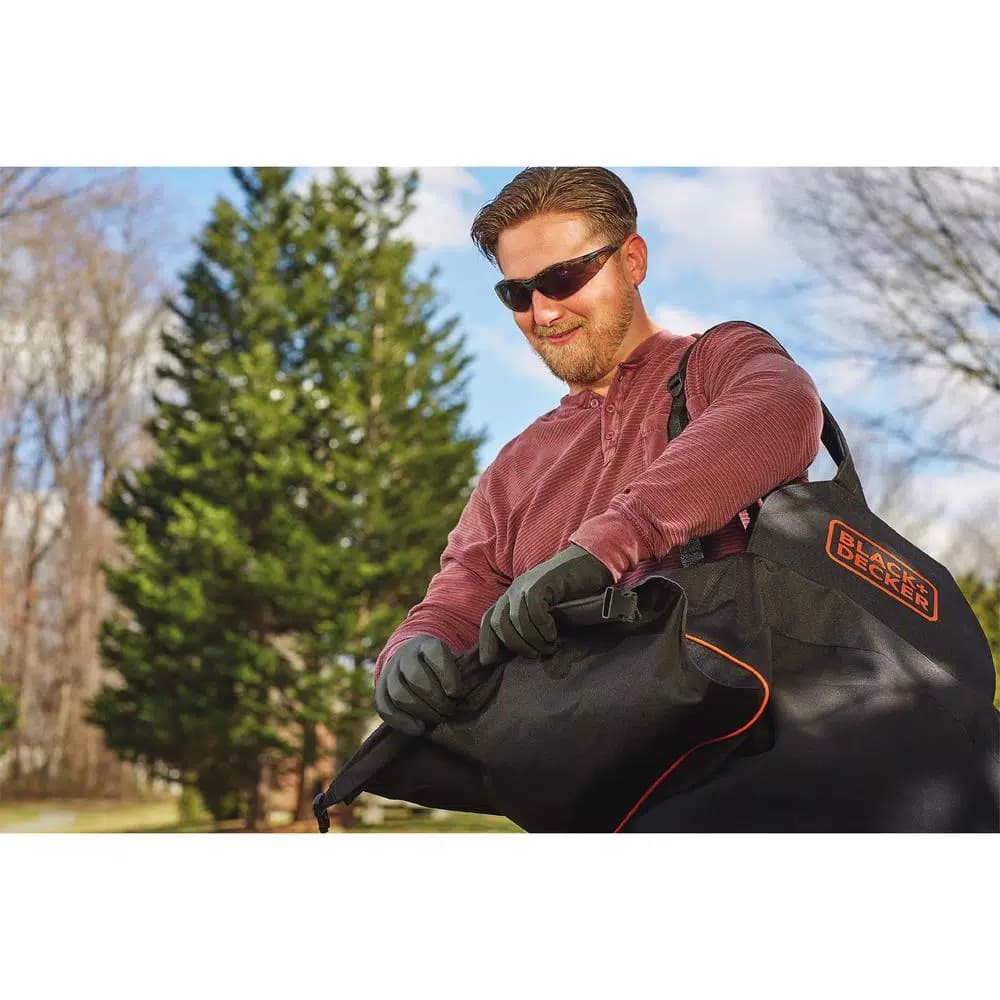 BLACK+DECKER VACPACK 3-in-1 Corded Electric Backpack Leaf Blower, Vacuum, and Mulcher - 250 MPH, 400 CFM, 12 Amp