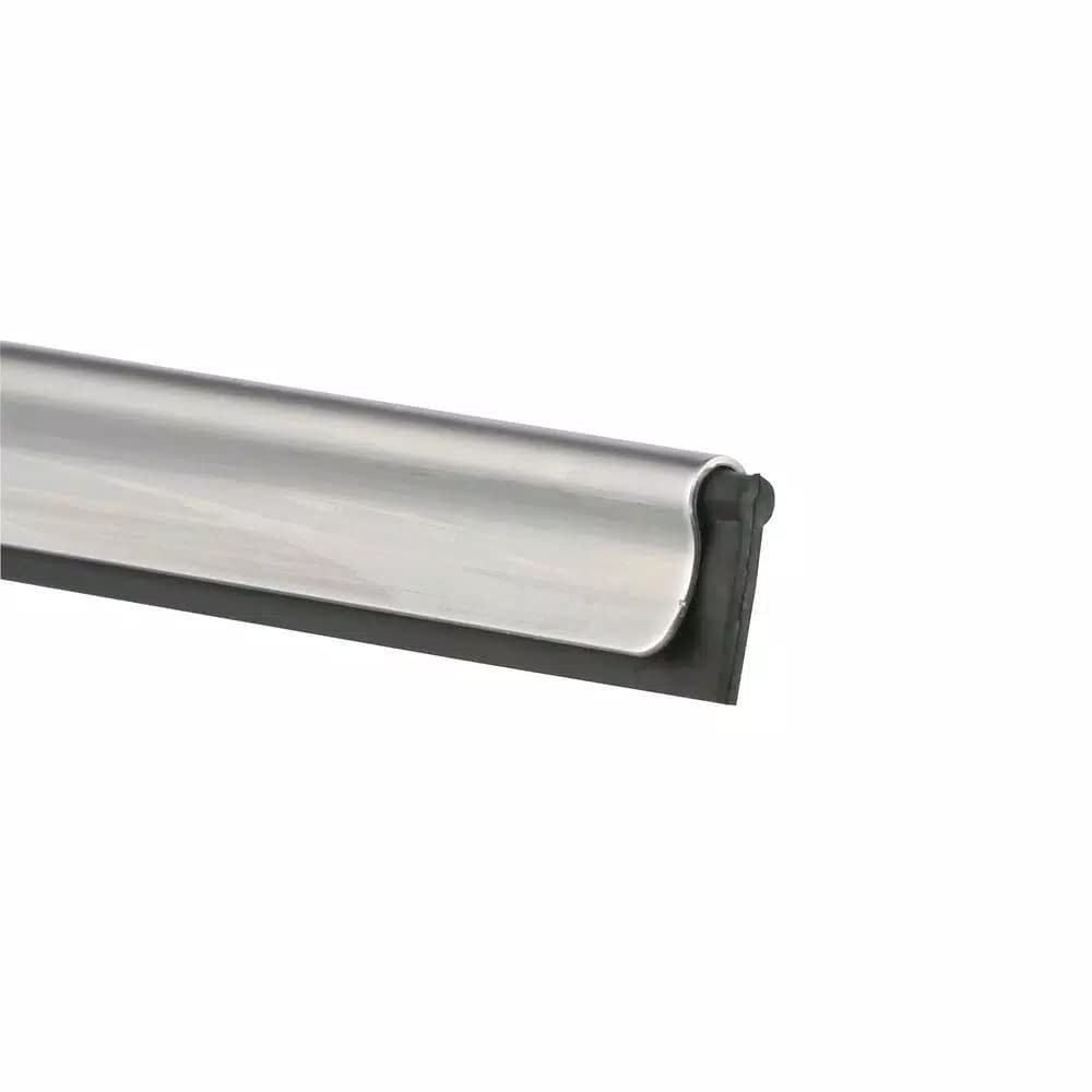 Unger Pro 16 in. Stainless Steel Window Squeegee with Rubber Grip and Connect and Clean System