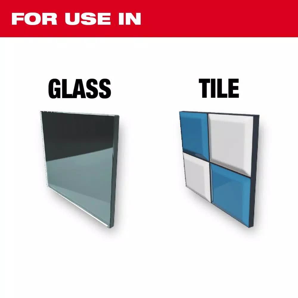 Milwaukee 4-Piece Carbide Glass and Tile Drill Bit Set