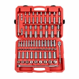 TEKTON 84-Piece 1/2 in. Drive Socket Set, 3/8-1-5/16 in. and 10-32 mm, SAE/Metric thumbnail 1