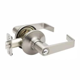 Copper Creek Satin Stainless Steel Keyed Entry Door Lever thumbnail 1