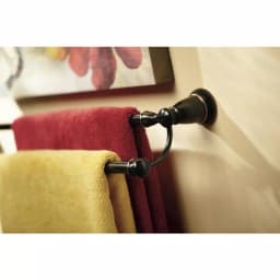 MOEN Banbury 24 in. Double Towel Bar, Mediterranean Bronze thumbnail 6