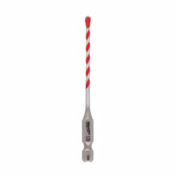 Milwaukee SHOCKWAVE 1/8 in. Carbide Hammer Drill Bit, 1/4 in. Hex Shank thumbnail 1