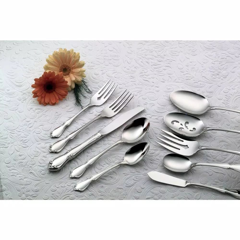 Oneida Chateau 18/8 Stainless Steel Tablespoons/Serving Spoons, Set of 12