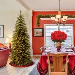 National Tree Company 6.5 ft. Kingswood Fir Pencil Artificial Christmas Tree with 250 Clear Warm Lights thumbnail 2