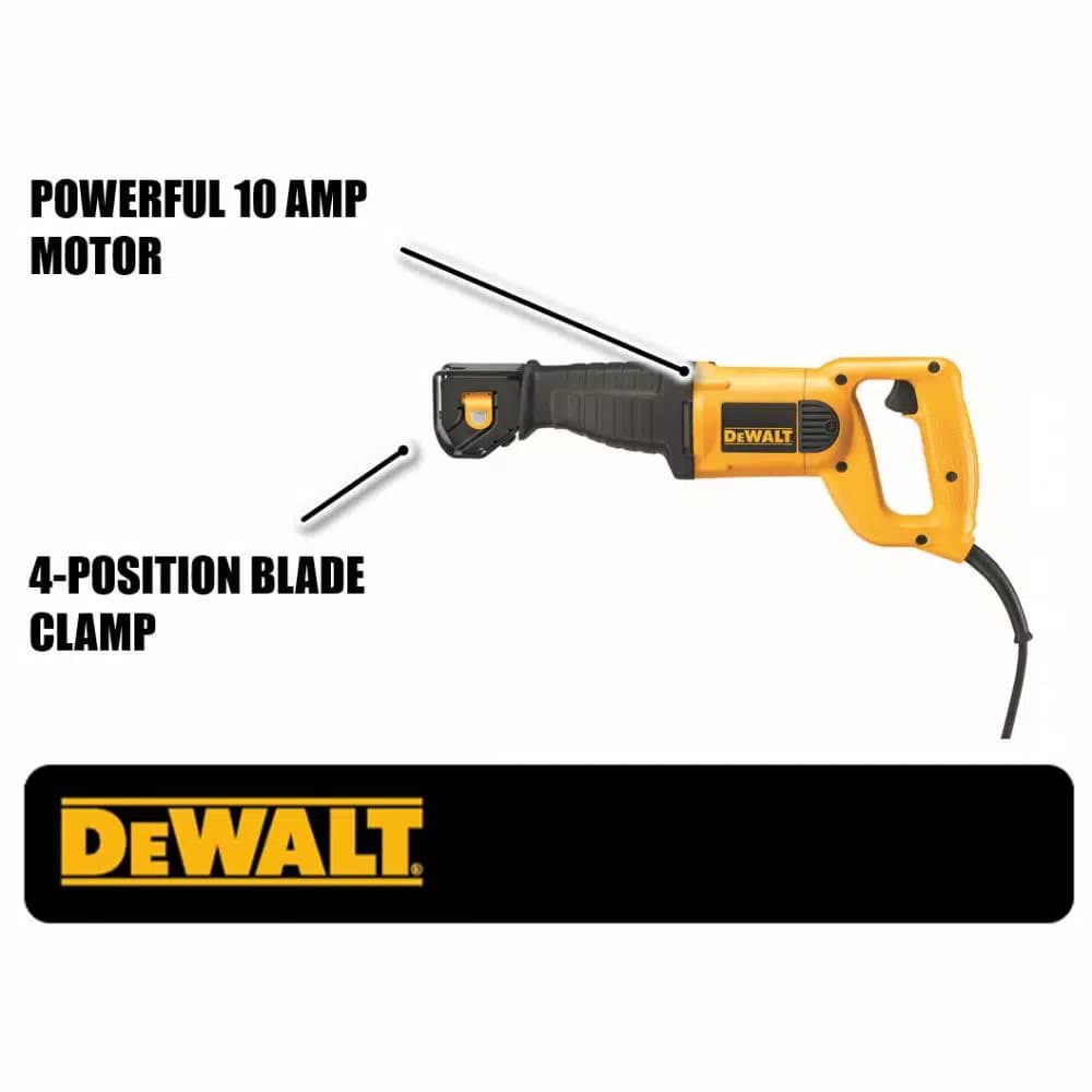 DEWALT DWE304 10-Amp Corded Variable Speed Reciprocating Saw