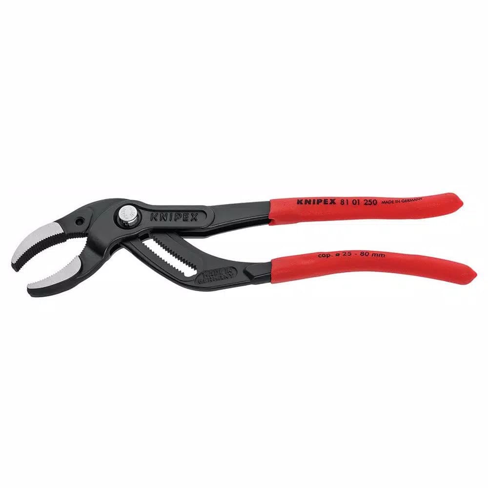 KNIPEX Pipe Gripping Pliers with Serrated Jaws and 25 Adjustment Positions