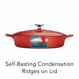Tramontina 4 Qt. Enameled Cast Iron Braising Pan with Lid thumbnail 7