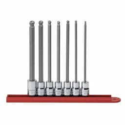 GearWrench 3/8 in. Drive SAE Ball Hex Bit Socket Set, 7-Piece thumbnail 1