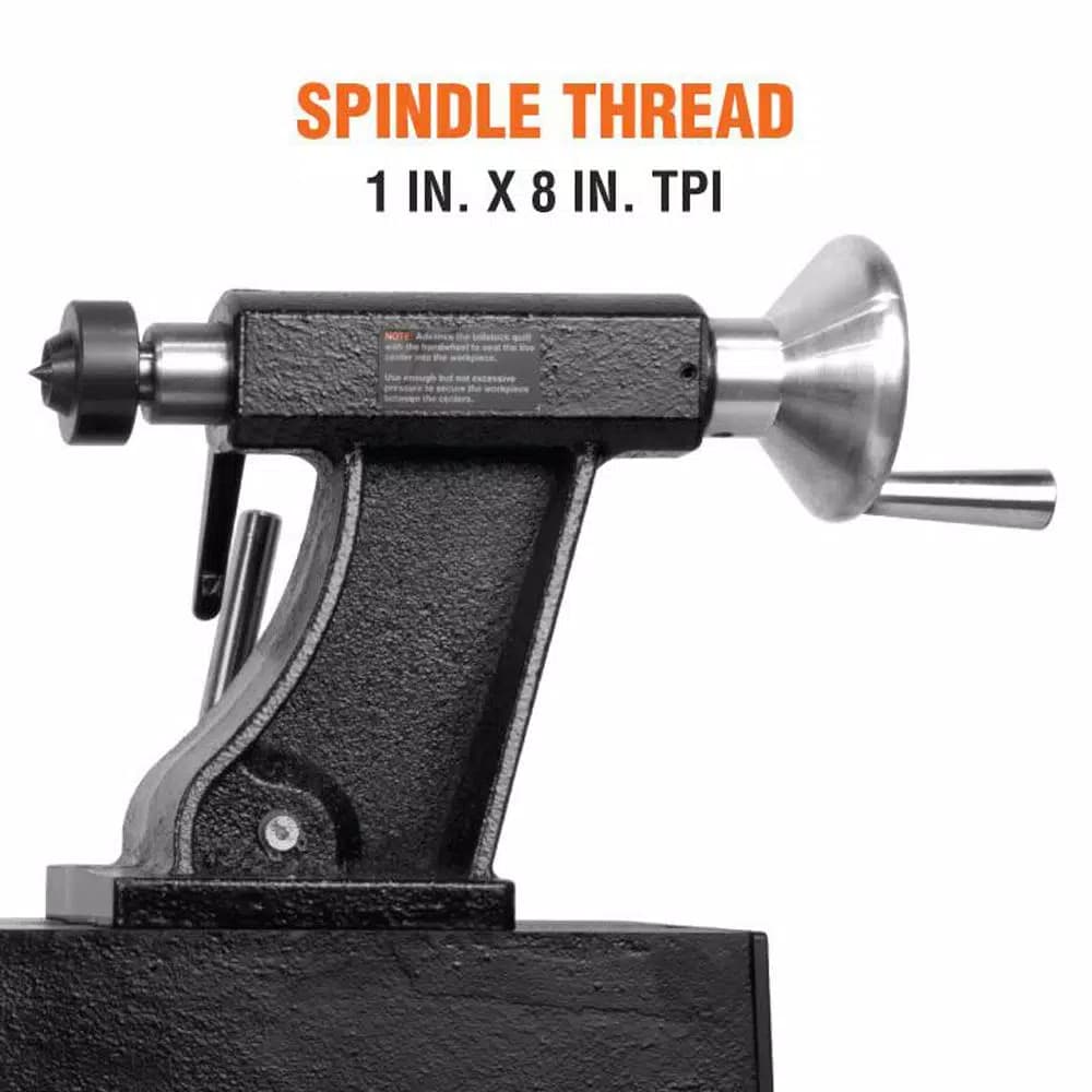 WEN 12 in. x 18 in. 5-Speed Benchtop Wood Lathe, 4.5 Amp