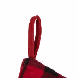 Glitzhome 21 in. LED Embroidered Linen Christmas Stocking - Cat Design thumbnail 3