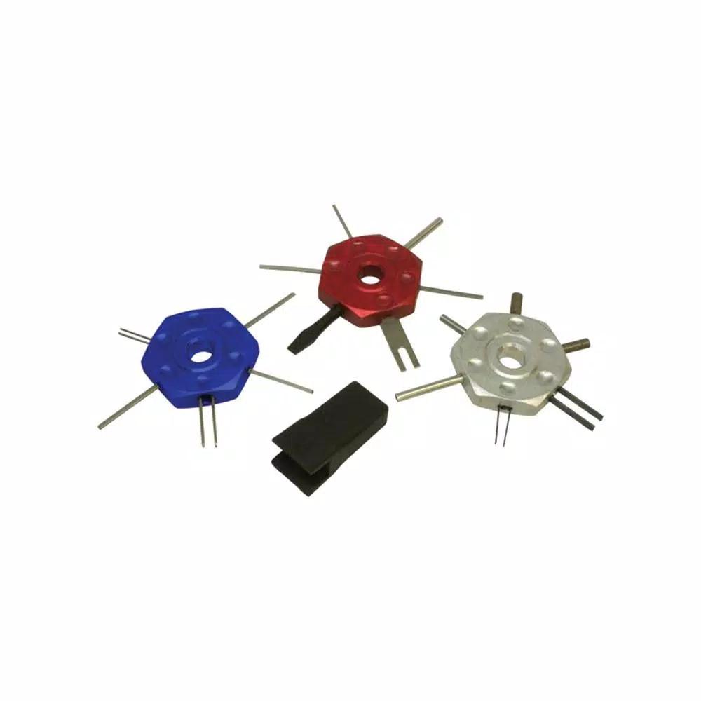 Lisle Wire Terminal Removal Tool Kit with Handle for GM and Ford Applications