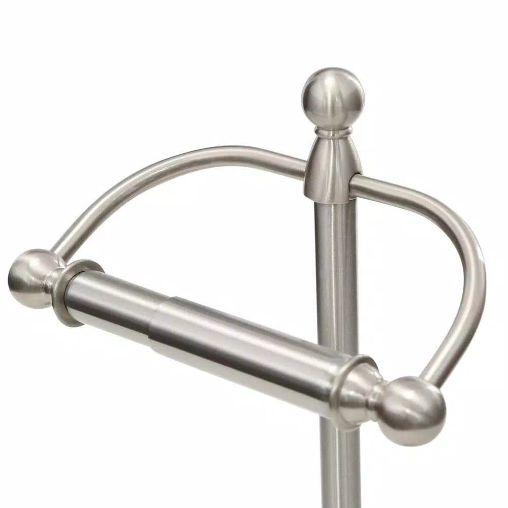 Moen Sage Freestanding Toilet Paper Holder, Spot Resist Brushed Nickel