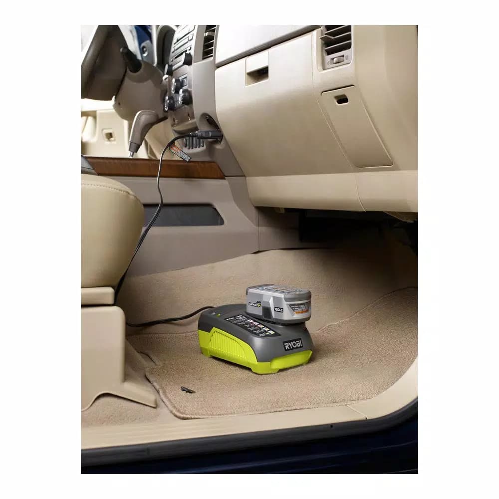 RYOBI 18V ONE+ In-Vehicle Dual Chemistry Charger for 12V DC Outlet