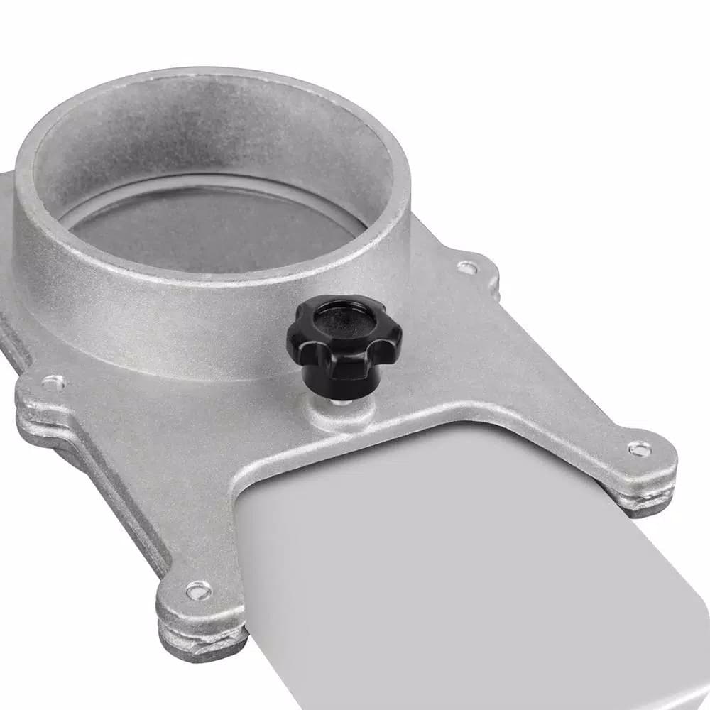 POWERTEC 5 in. Aluminum Blast Gate for Dust Collection Systems