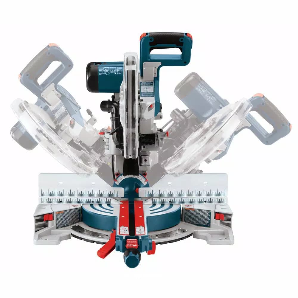 Bosch 12 in. 15 Amp Dual-Bevel Sliding Glide Miter Saw with 60 Tooth Blade