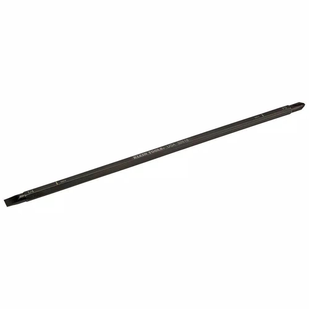 Klein Tools Replacement Adjustable Length Screwdriver Blades, #2 Phillips & 1/4 in. Slotted