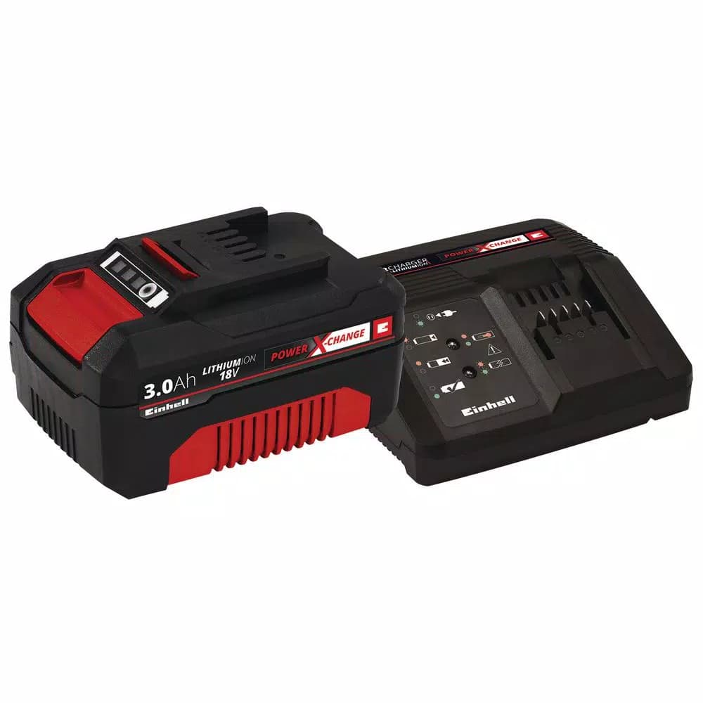 Einhell Power X-Change 18V 3.0 Ah Lithium-Ion Battery and Fast Charger Starter Kit