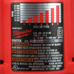 Milwaukee 13 Amp Corded 2-1/4 in. Max HP EVS BodyGrip Router thumbnail 8