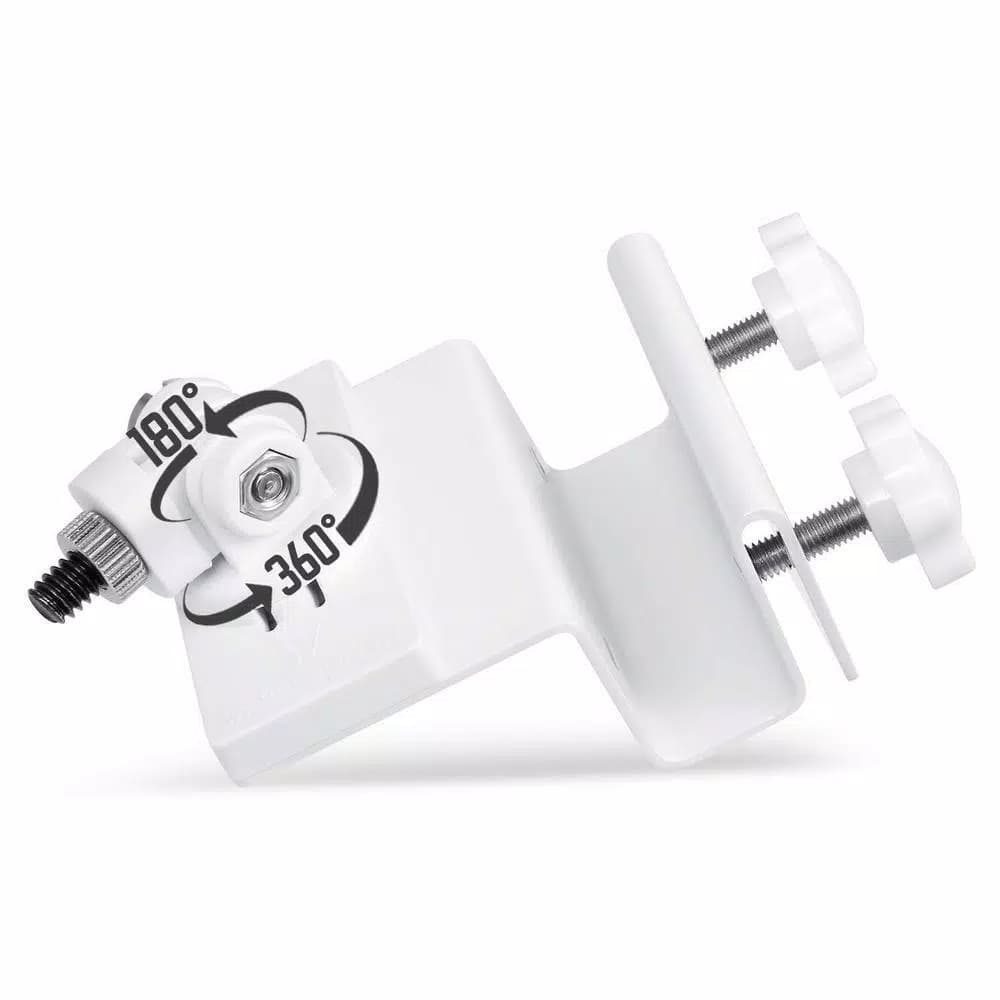 Wasserstein Weatherproof Gutter Mount for Arlo Pro, Ultra, Go, and Essential Cameras (White)