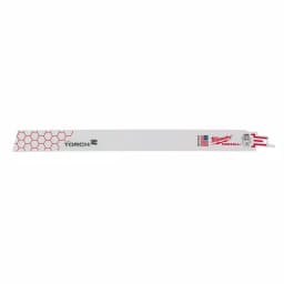 Milwaukee Torch 12 in. 18 TPI Metal Cutting Reciprocating Saw Blades, 5-Pack thumbnail 3