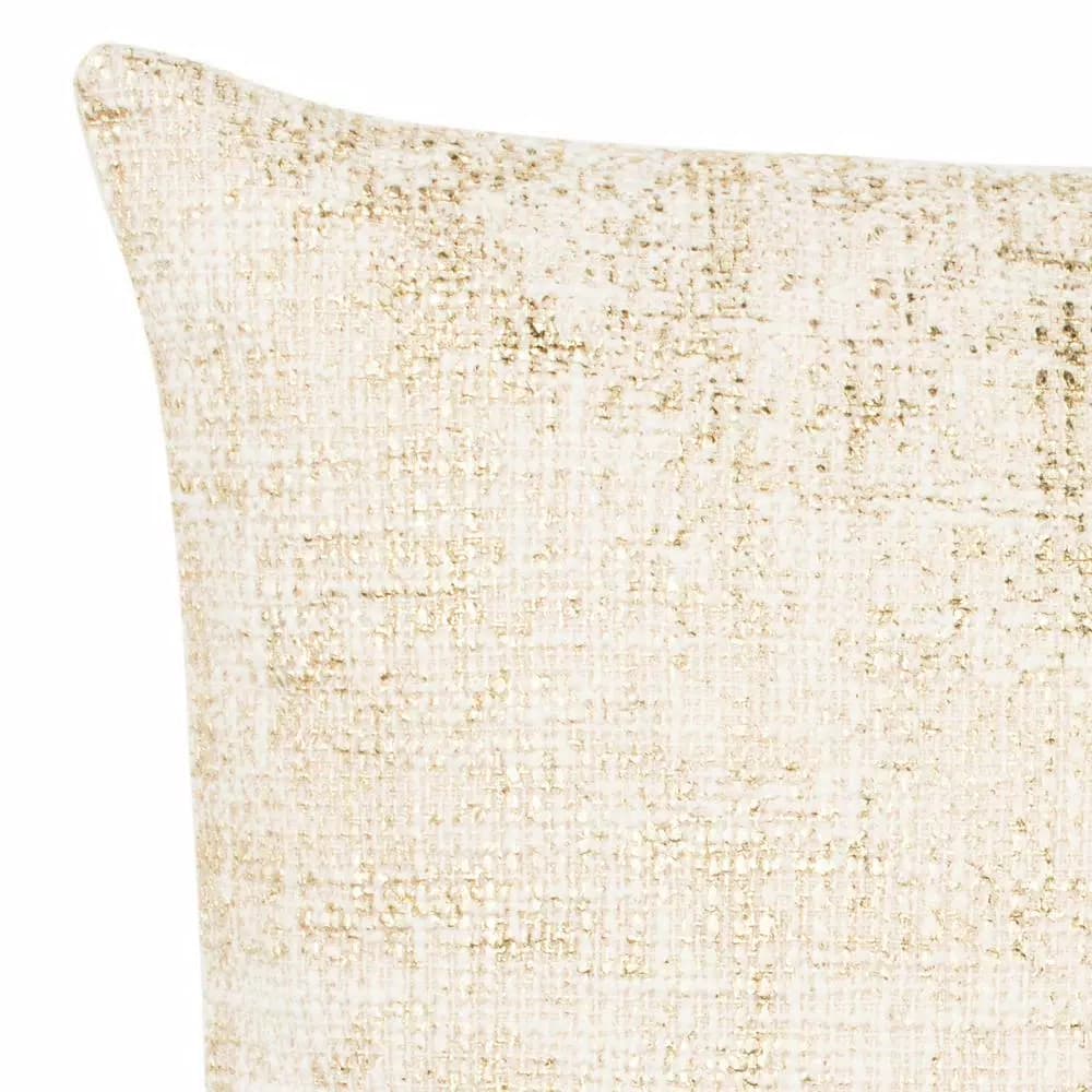 Safavieh Golden Cream Solid Down Alternative 20 in. x 20 in. Square Throw Pillow