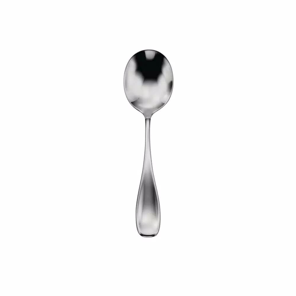 Oneida Voss II 18/0 Stainless Steel Round Bowl Soup Spoons, Set of 12