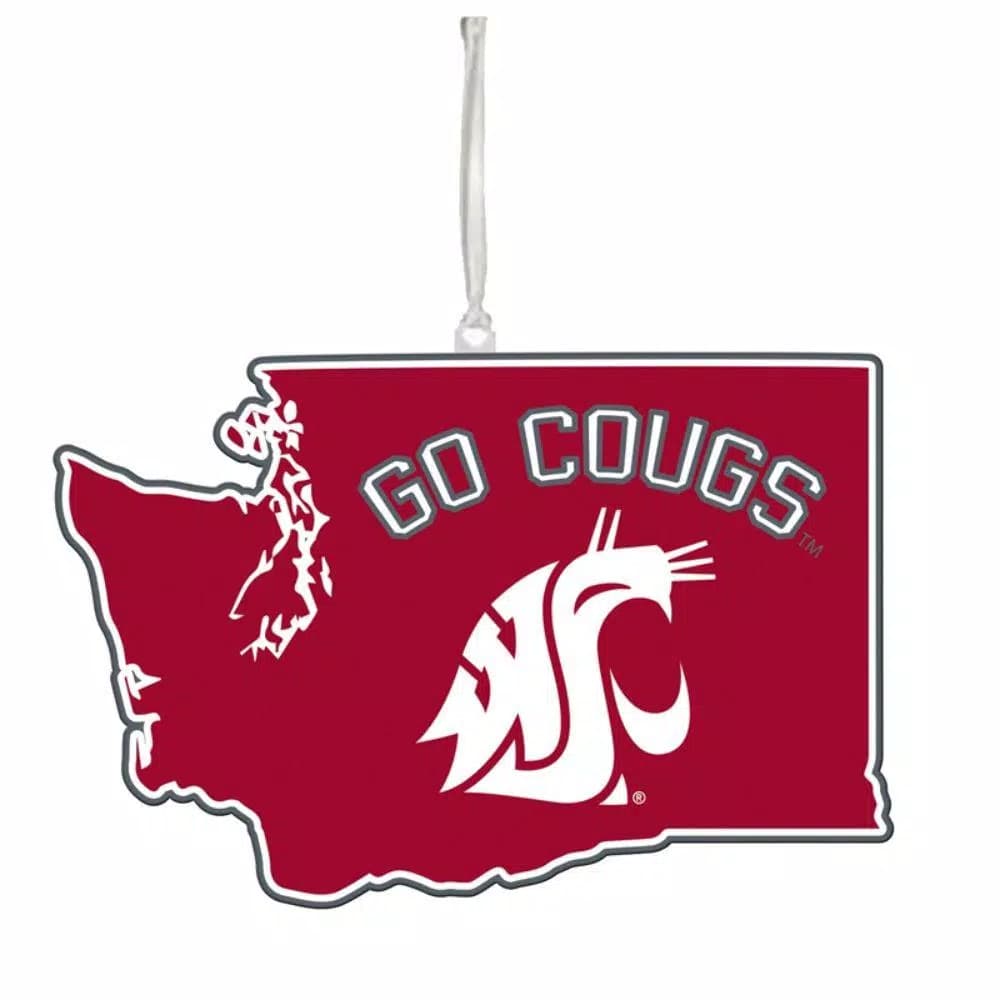 Team Sports America Washington State University NCAA Team State Wood Christmas Ornament