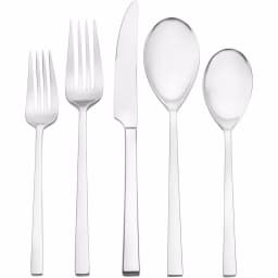Oneida Dupree 45-Piece 18/0 Stainless Steel Flatware Set, Service for 8, Silver thumbnail 1