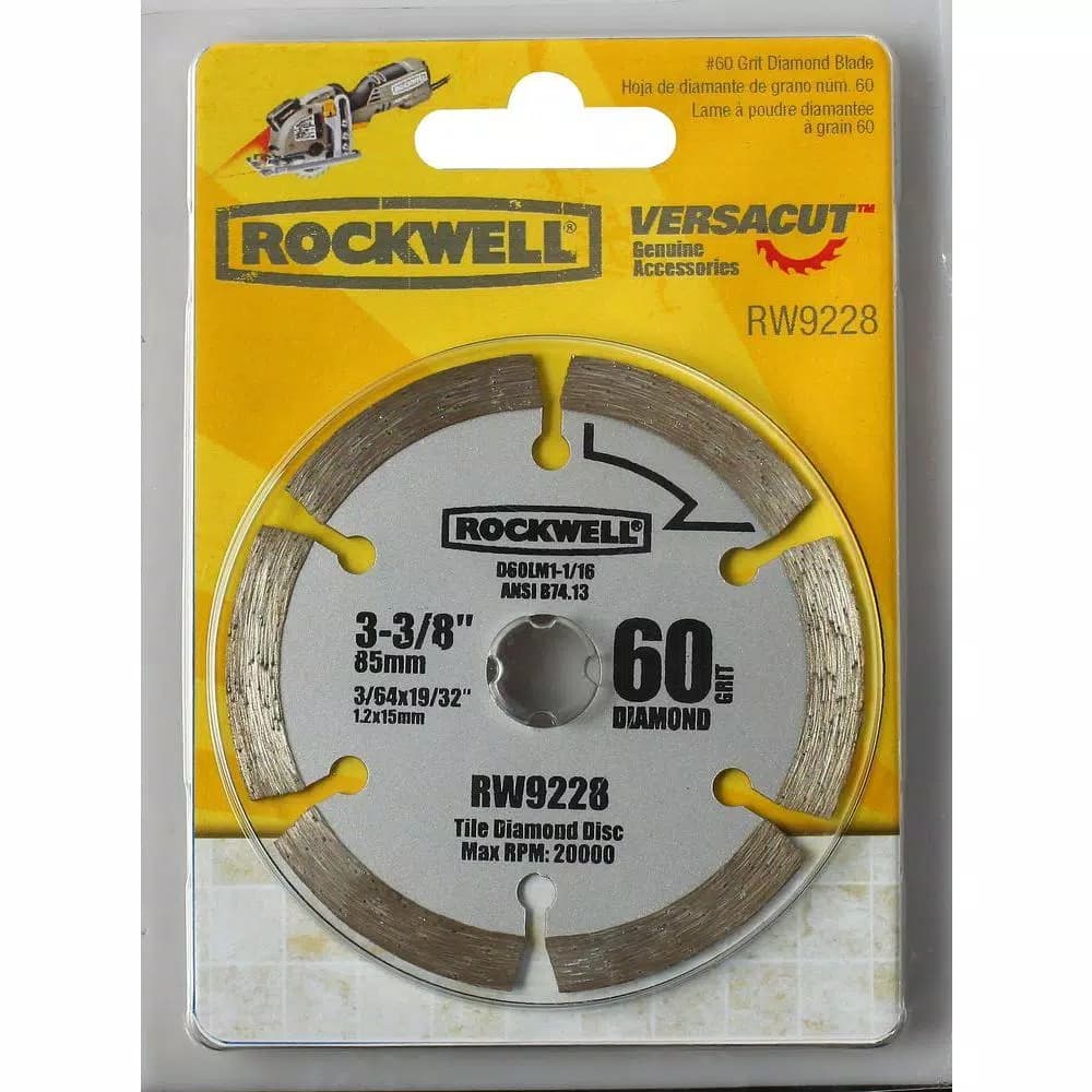 Rockwell VERSACUT 3-3/8 in. Diamond Grit Specialty Blade