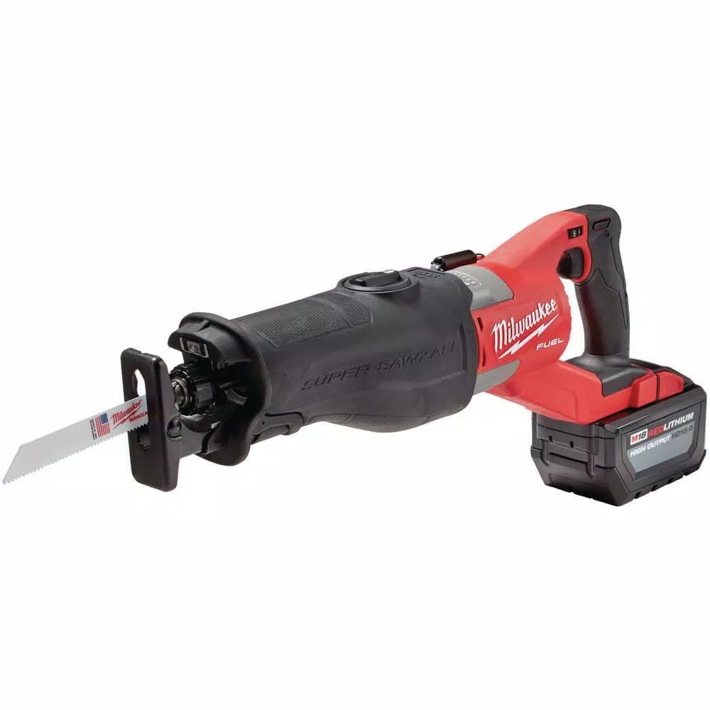 Milwaukee M18 FUEL SUPER SAWZALL Orbital Reciprocating Saw Kit with 12.0 Ah Battery
